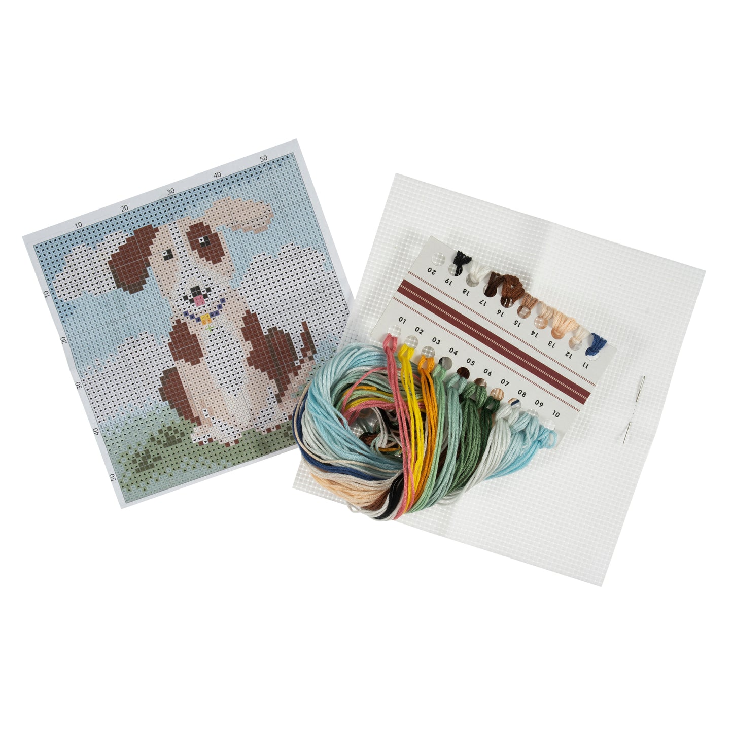 Dog Cross Stitch. Mini Counted Cross Stitch