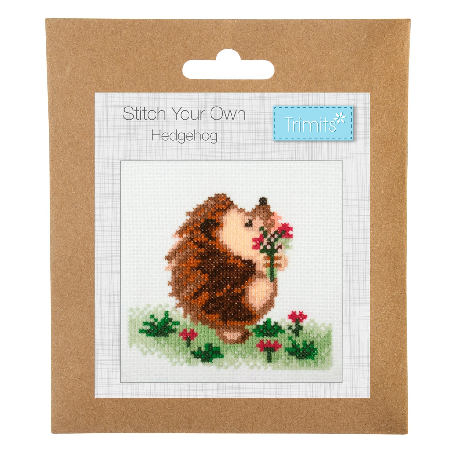 Hedgehog Cross Stitch Kit - Mini Counted Cross Stitch Kit