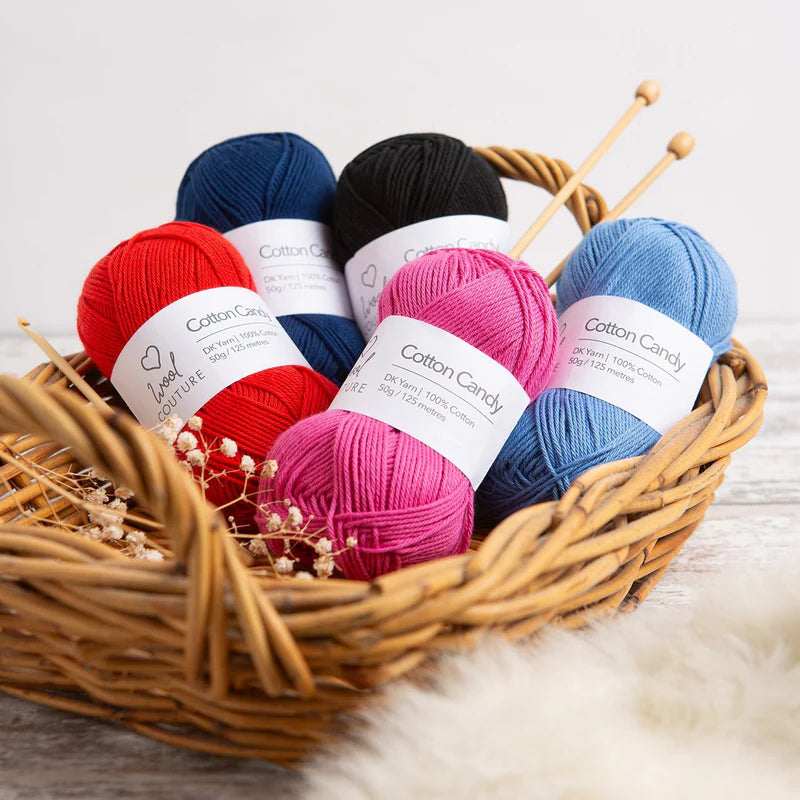 Wool Couture. Cotton Candy Yarn. Cotton Dk. 50g.
