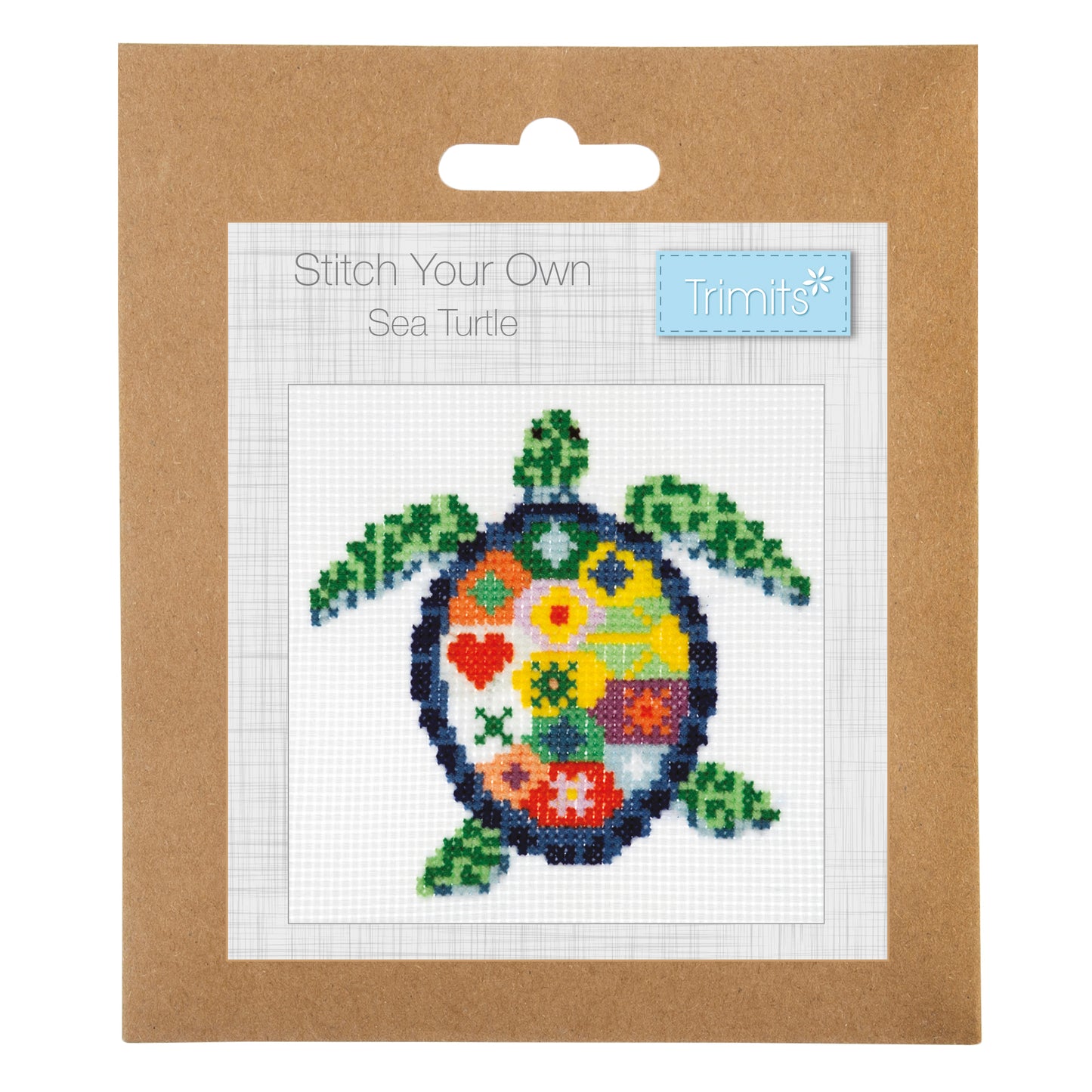 Trimits Mini Counted Cross Stitch Kit: Sea Turtle Trimits Mini Counted Cross Stitch Kit: Sea Turtle
