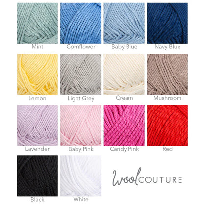 Wool Couture. Cotton Candy Yarn. Cotton Dk. 50g.